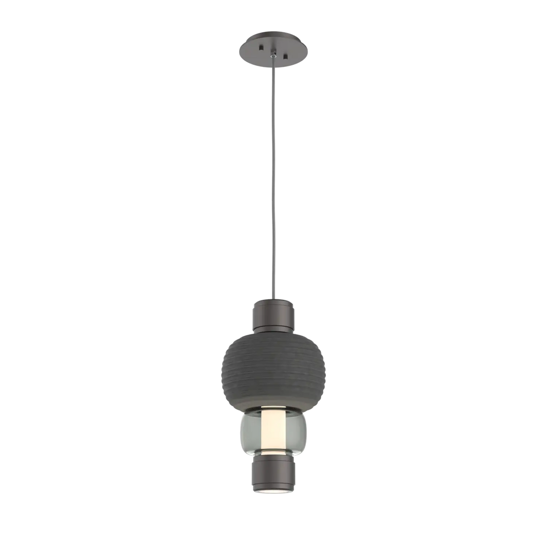 Hammerton Studio Torno Mandrel Pendant Graphite / Single / Smoke / Charcoal Ceramic