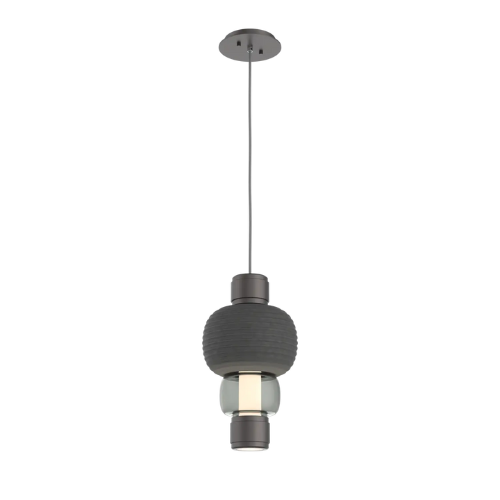 Hammerton Studio Torno Mandrel Pendant Graphite / Single / Smoke / Charcoal Ceramic