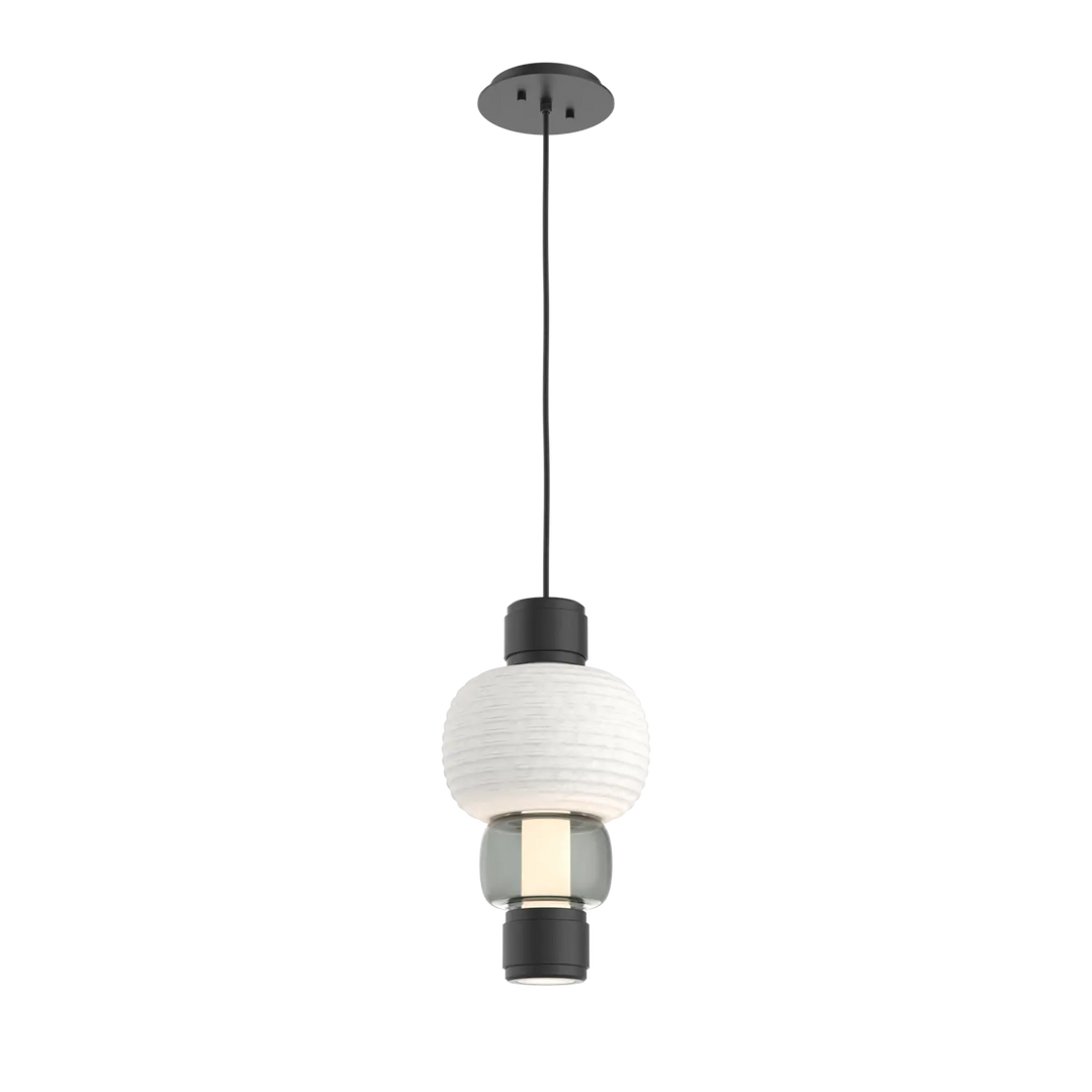 Hammerton Studio Torno Mandrel Pendant Matte Black / Single / Smoke / Chalk Ceramic
