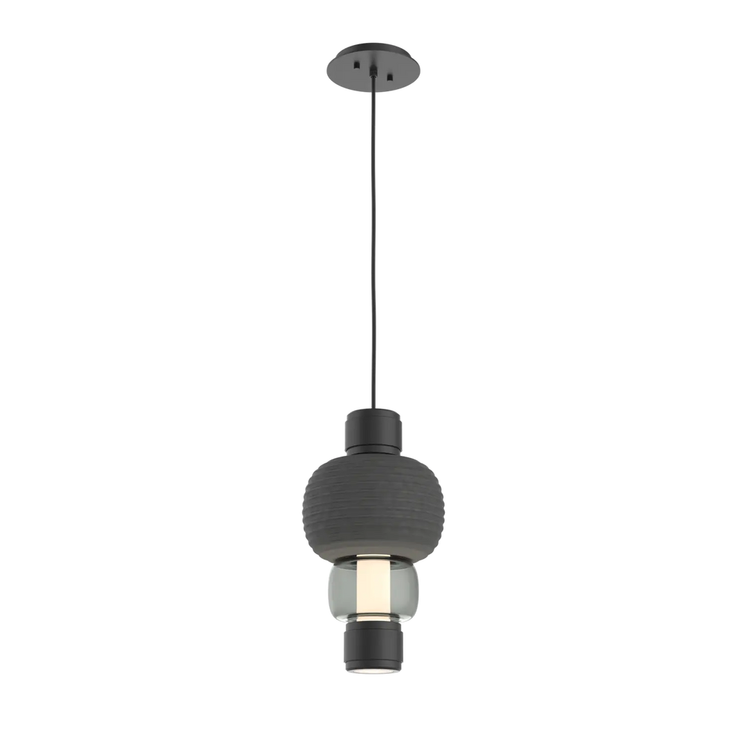 Hammerton Studio Torno Mandrel Pendant Matte Black / Single / Smoke / Charcoal Ceramic