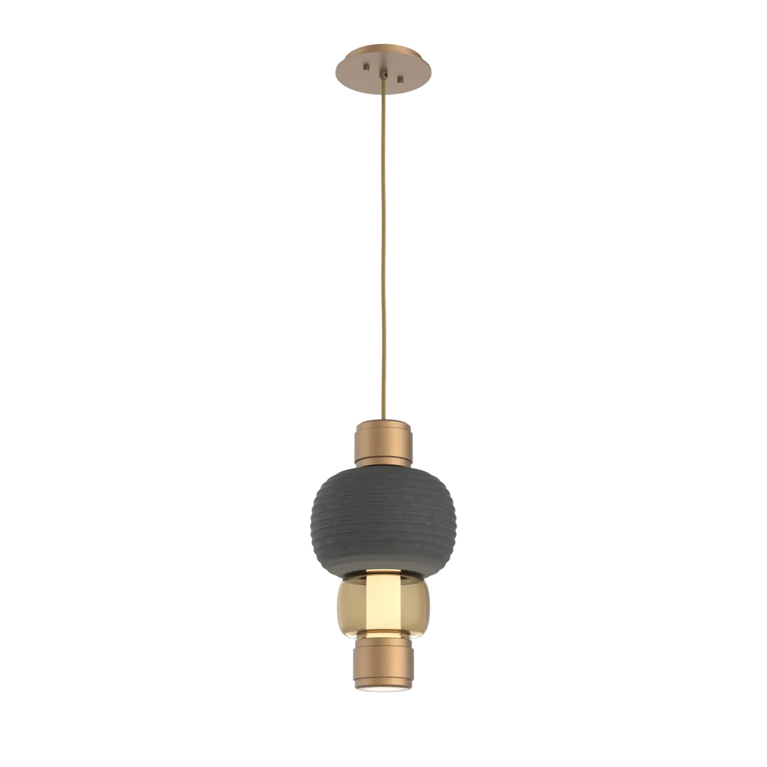 Hammerton Studio Torno Mandrel Pendant Novel Brass / Single / Bronze / Charcoal Ceramic