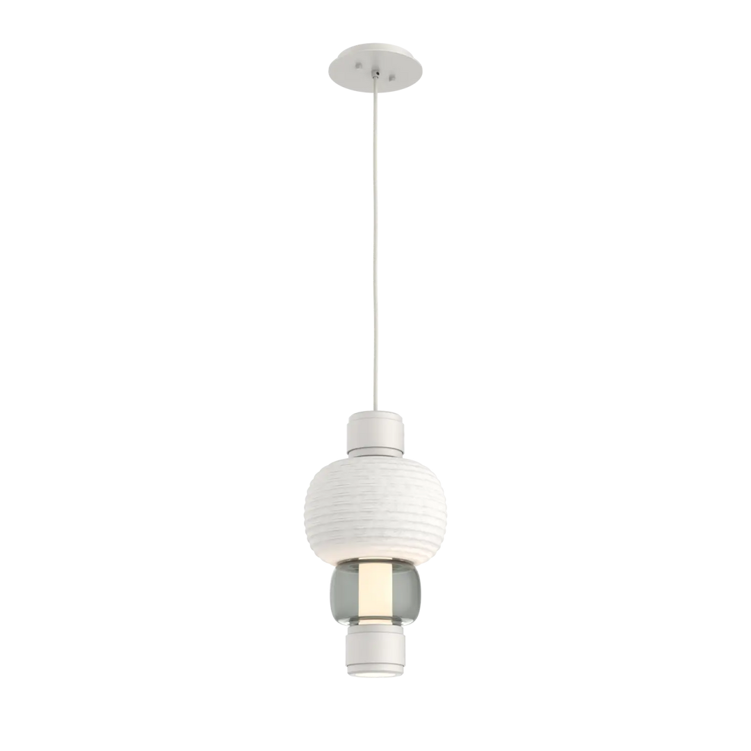 Hammerton Studio Torno Mandrel Pendant Salt White / Single / Smoke / Chalk Ceramic
