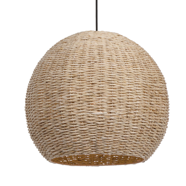 Uttermost Seagrass 1 Light Dome Pendant