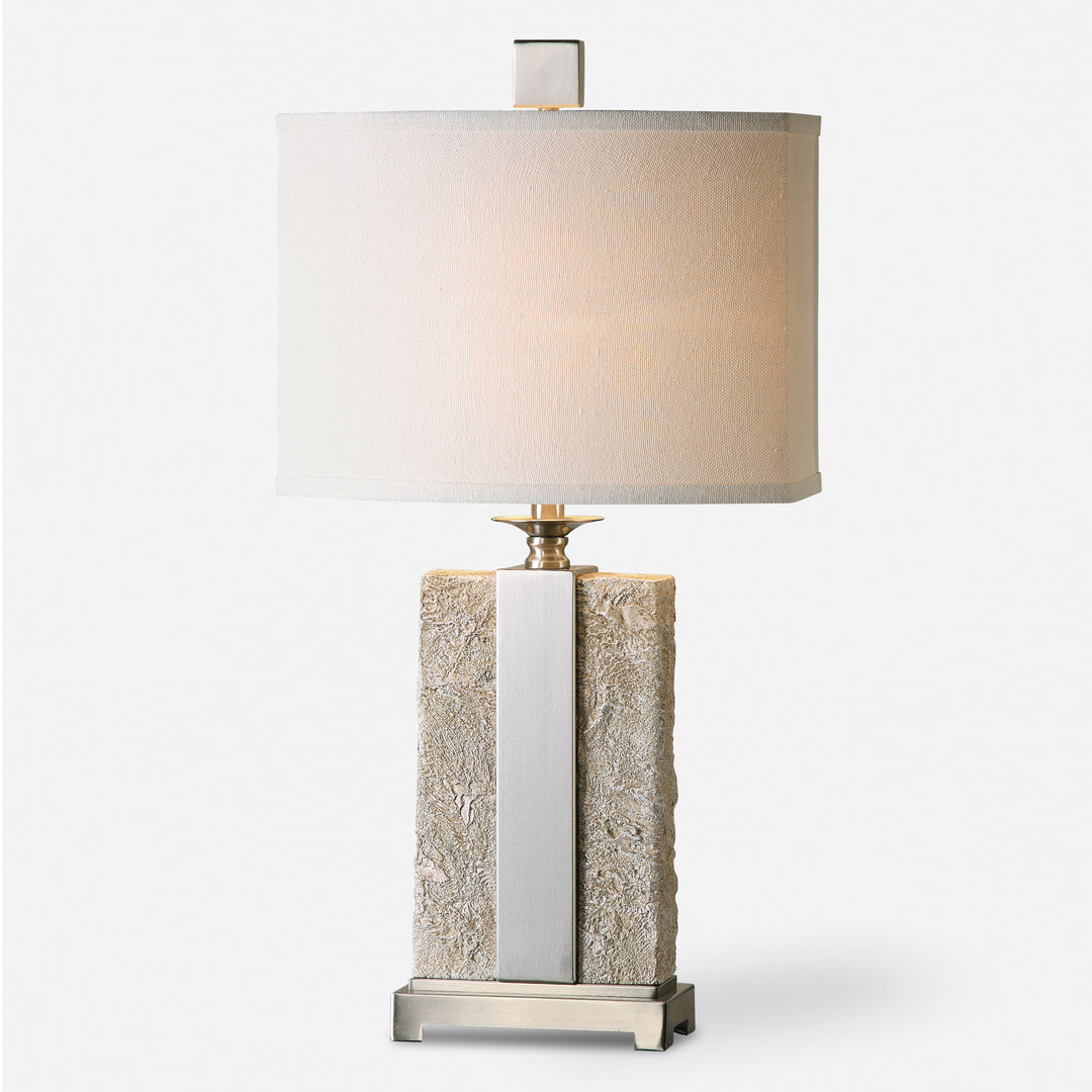 Uttermost Bonea Stone Ivory Table Lamps Table Lamps Uttermost   