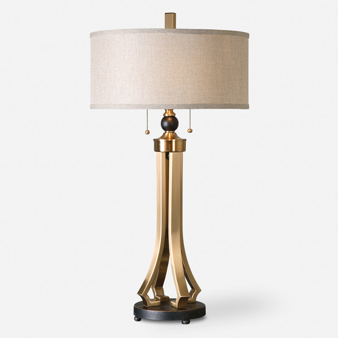 Uttermost Selvino Brushed Brass Table Lamps Table Lamps Uttermost   