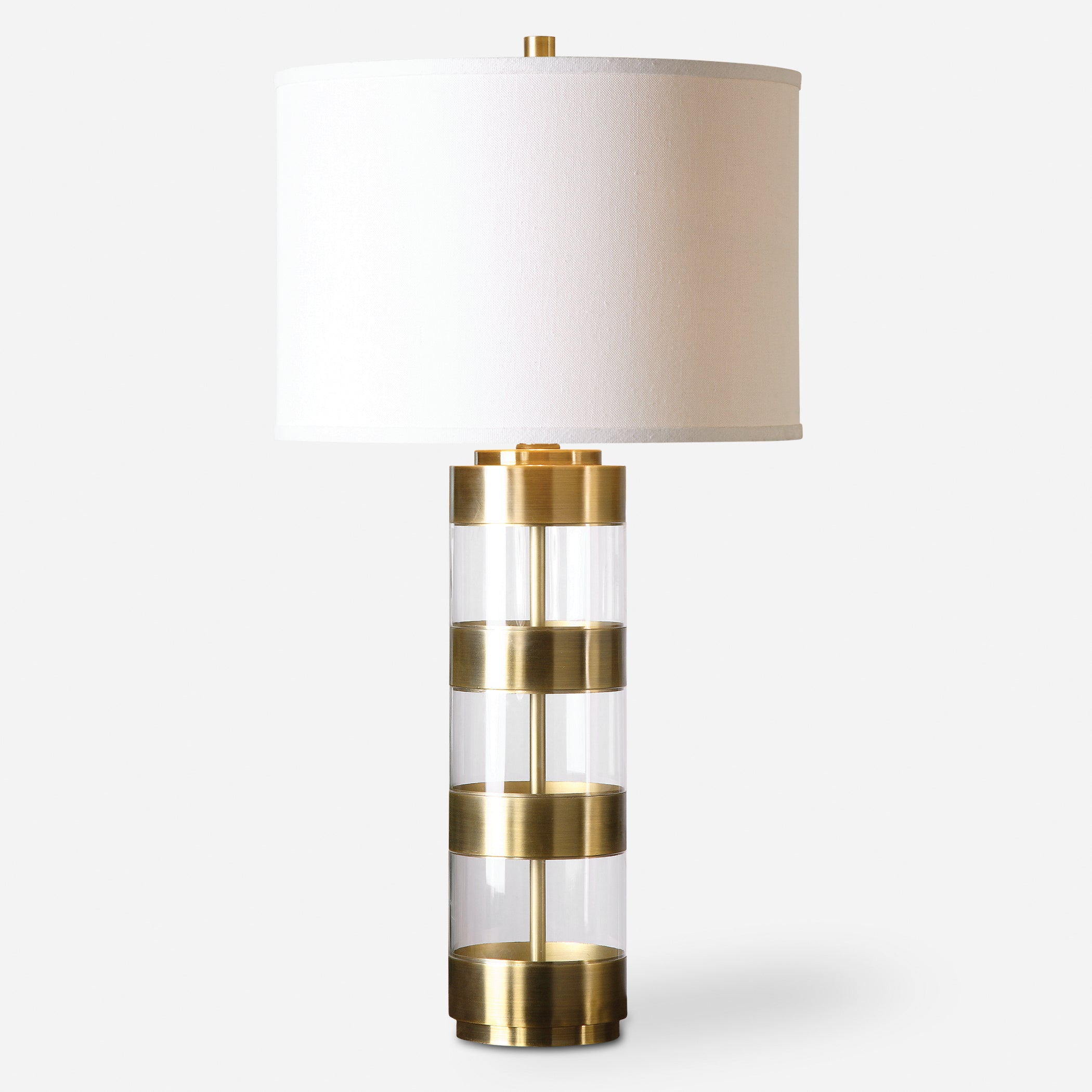 Uttermost Angora Brushed Brass Table Lamps