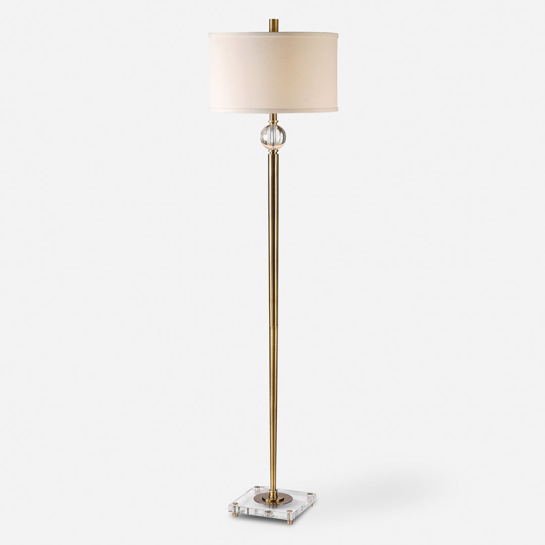 Uttermost Mesita Brass Floor Lamps Floor Lamps Uttermost   