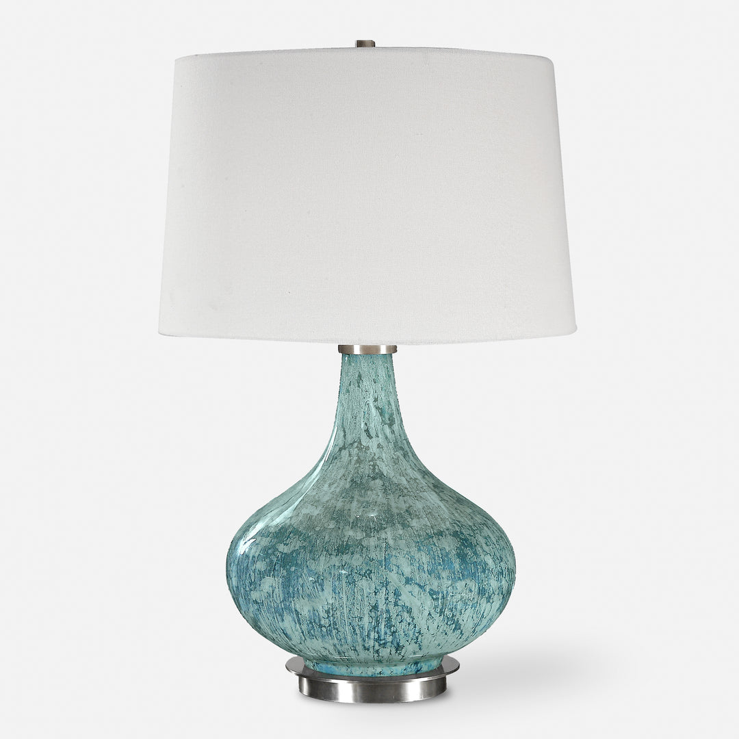 Uttermost Celinda Blue Gray Glass Lamps Table Lamps Uttermost   