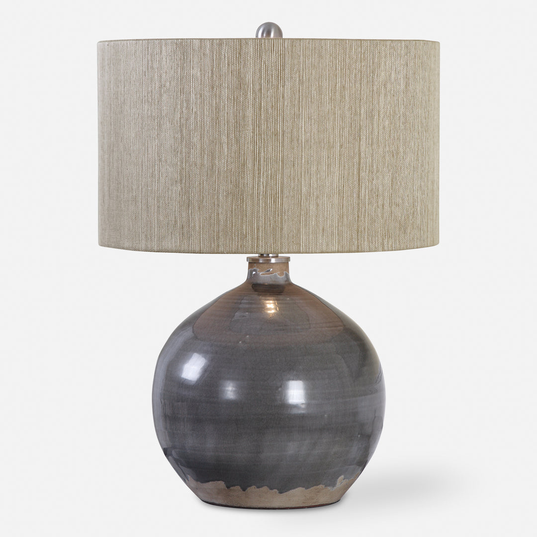 Uttermost Vardenis Gray Ceramic Lamp Table Lamps Uttermost   