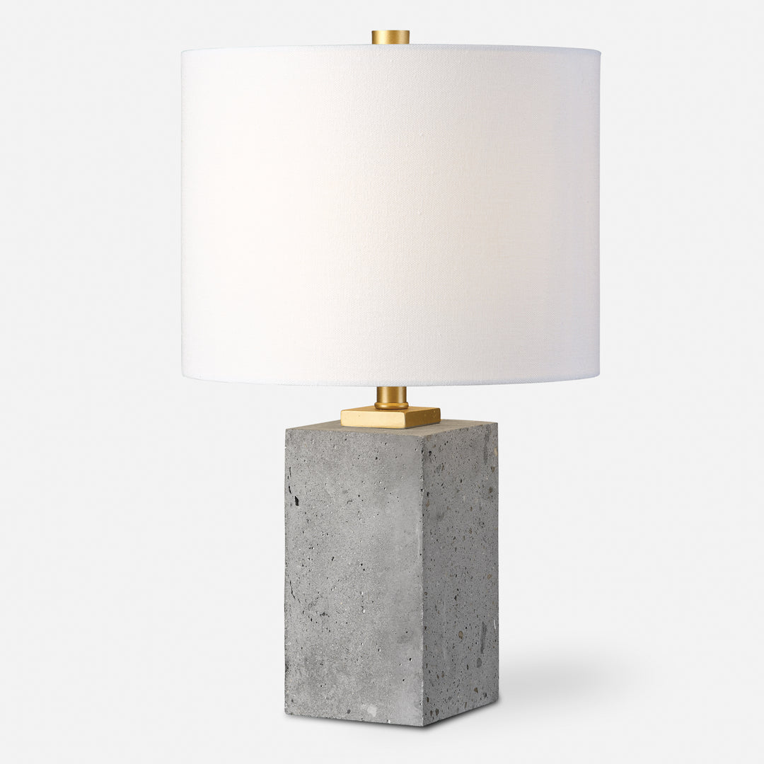 Uttermost Drexel Concrete Block Lamp Table Lamps Uttermost   