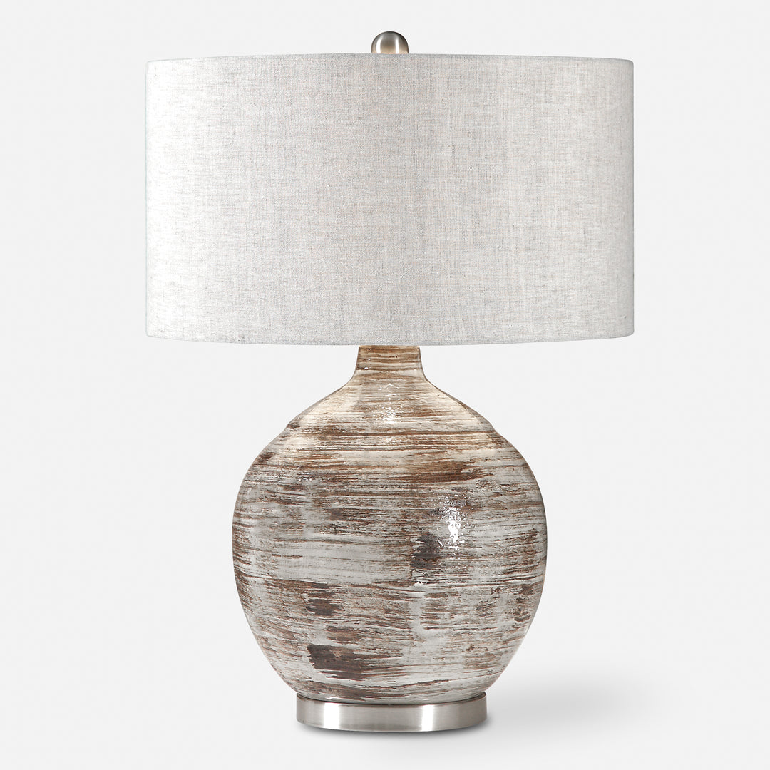 Uttermost Tamula Distressed Ivory Table Lamp Table Lamps Uttermost   