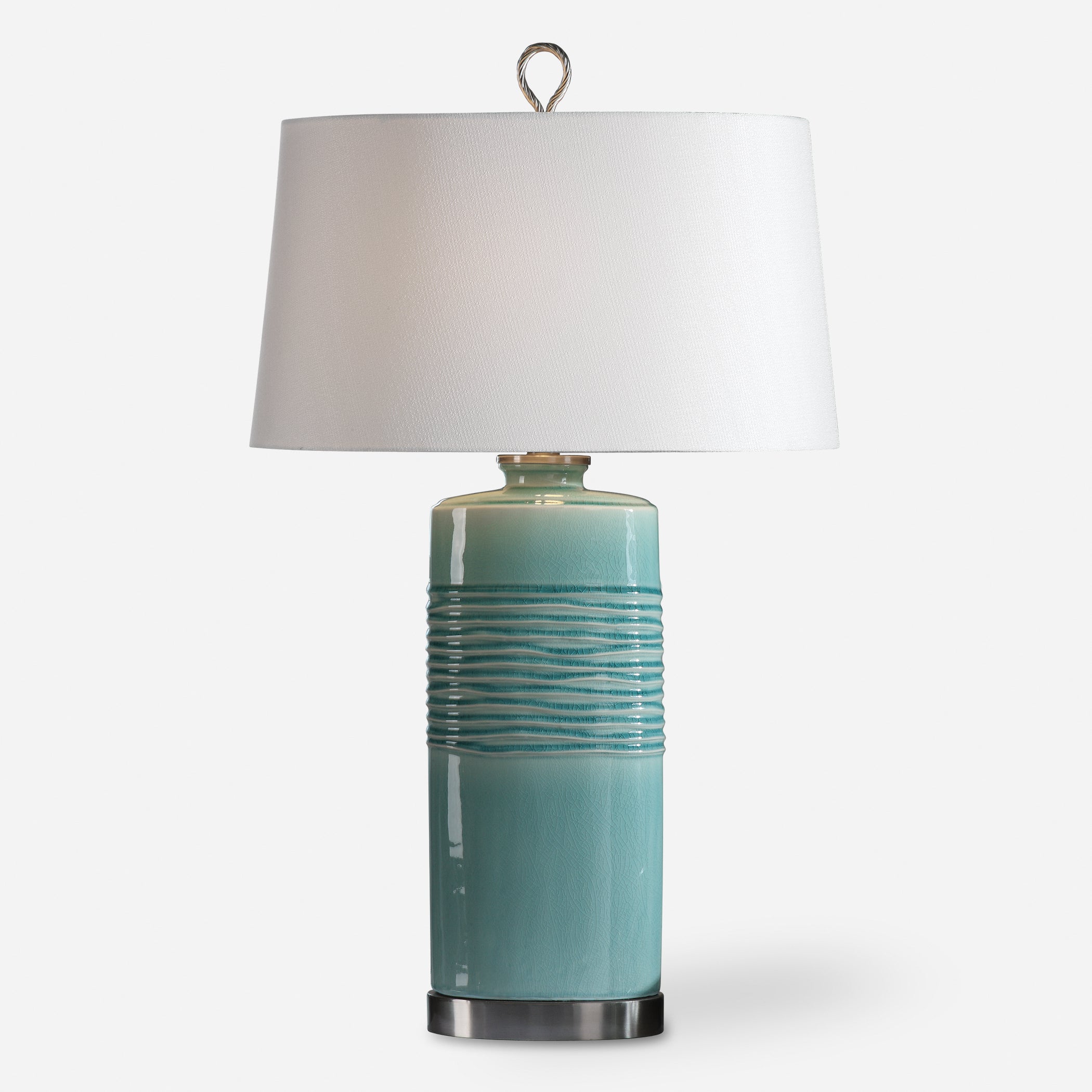 Uttermost Rila Distressed Teal Table Lamp Distressed Teal Table Lamp Uttermost   