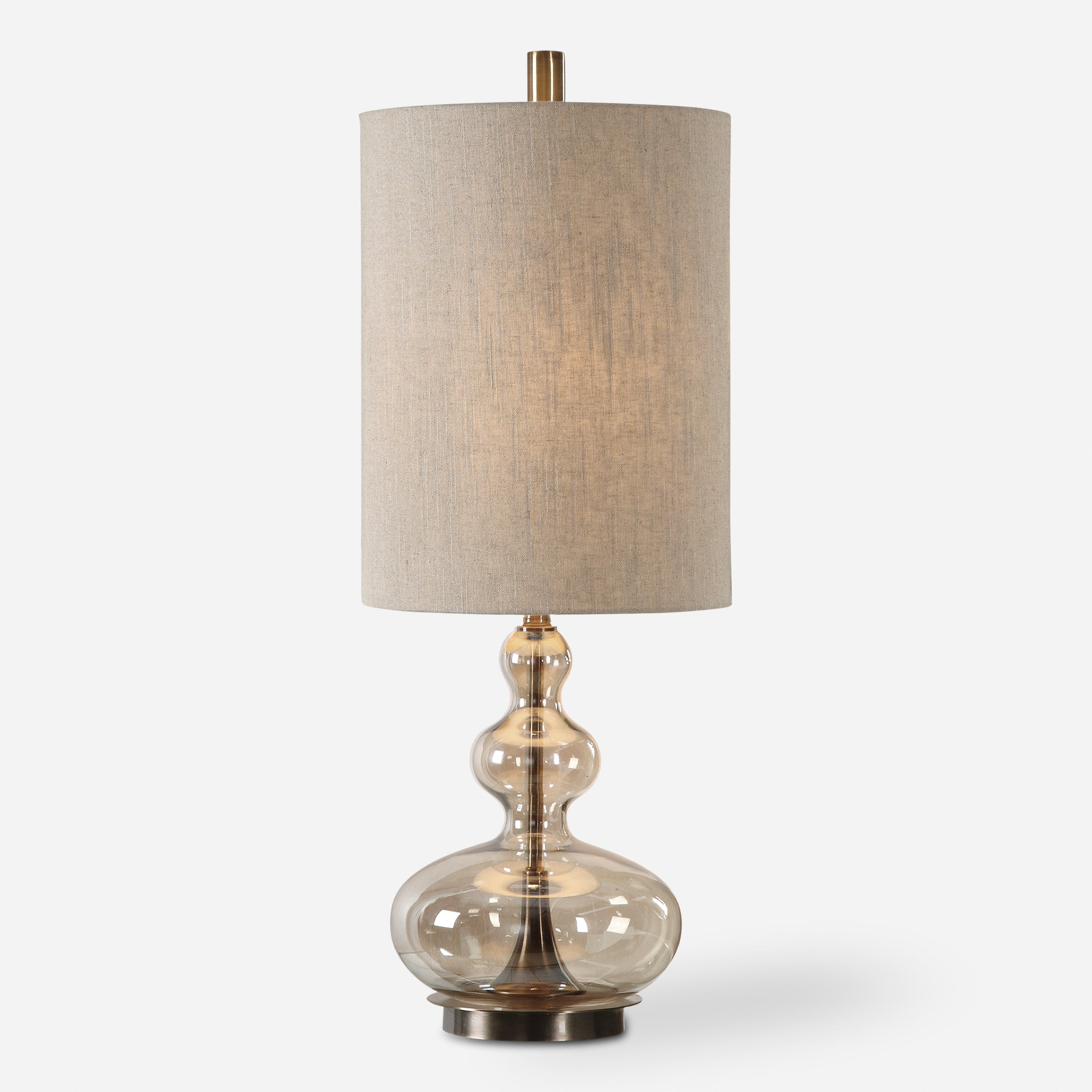 Uttermost Formoso Amber Glass Table Lamps
