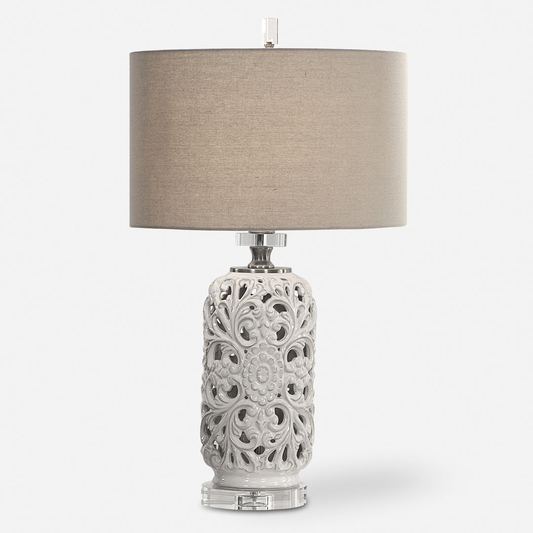 Uttermost Dahlina Ceramic Table Lamp Table Lamps Uttermost   