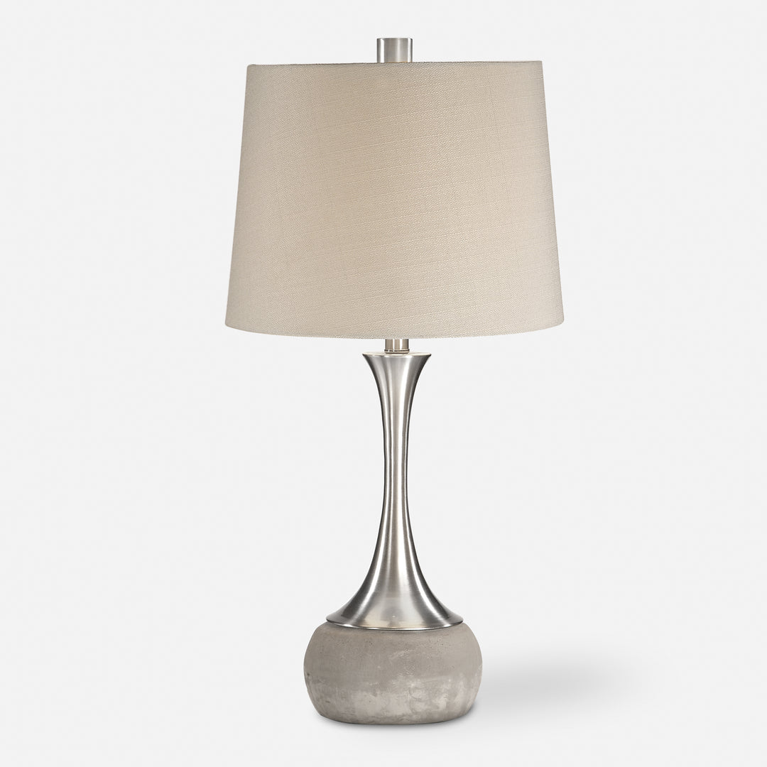 Uttermost Niah Brushed Nickel Lamp Table Lamps Uttermost   