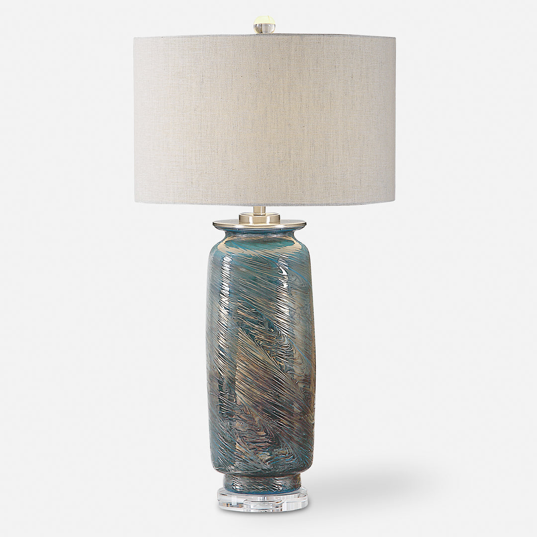 Uttermost Olesya Olesya Swirl Glass Table Lamp