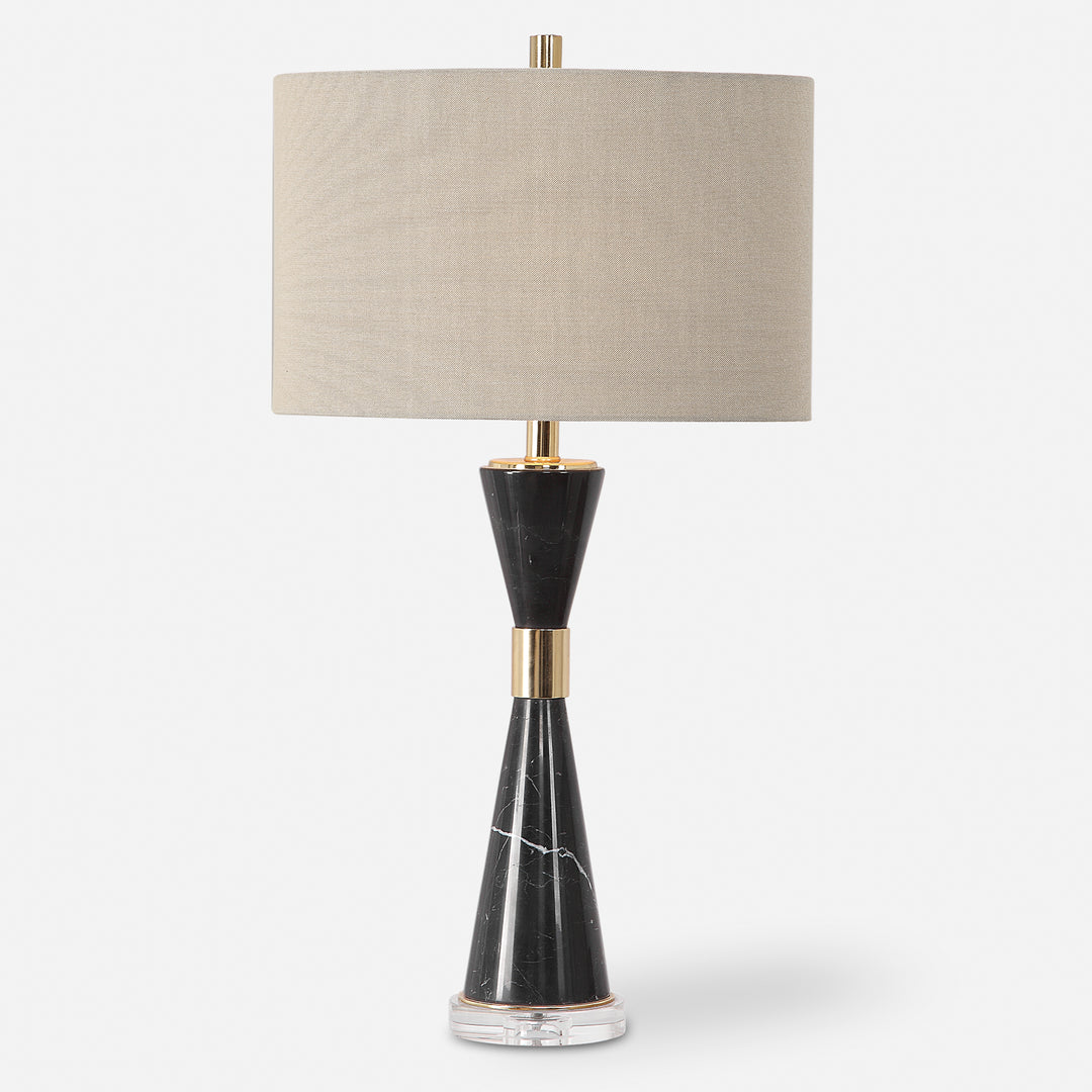 Uttermost Alastair Black Marble Table Lamp Table Lamps Uttermost   