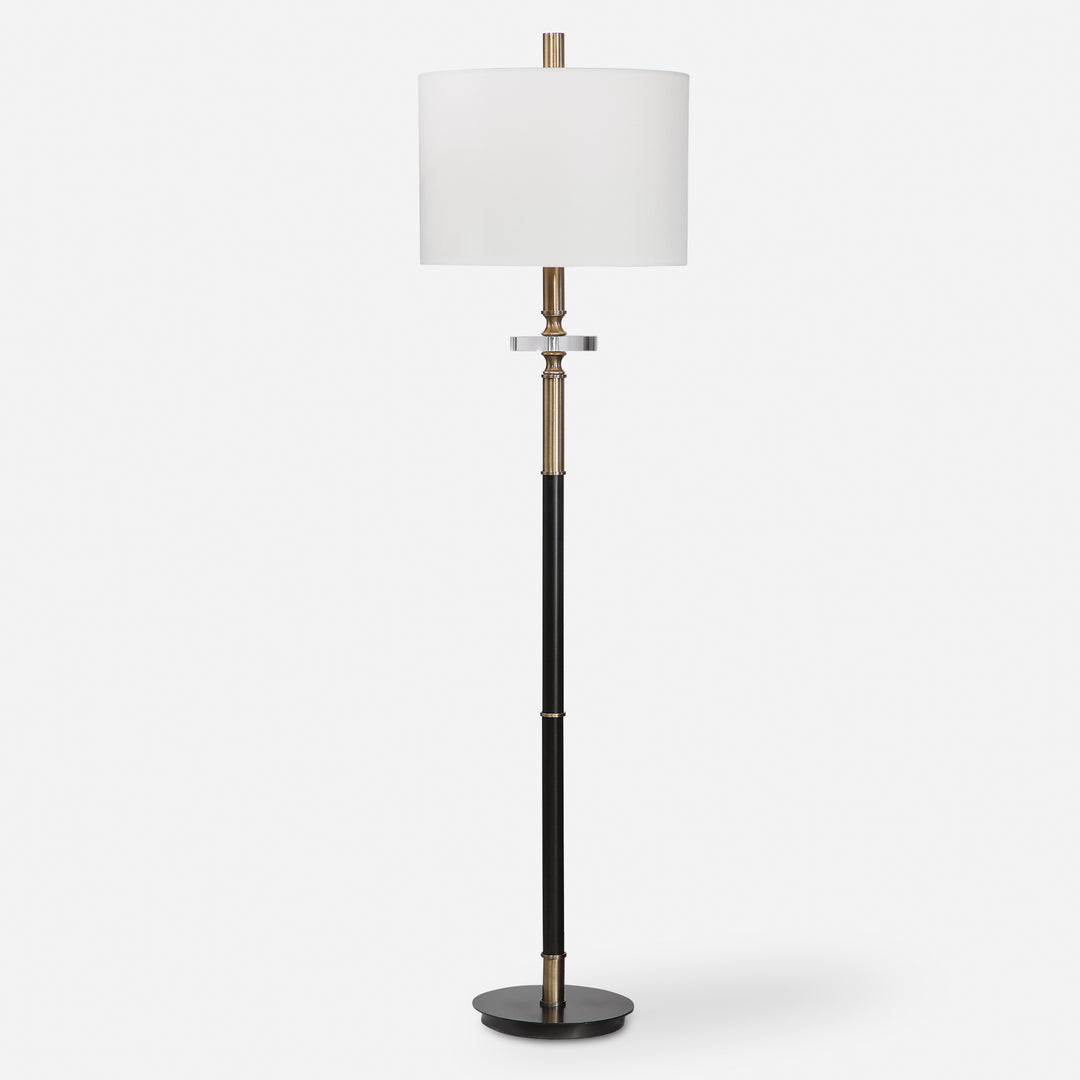 Uttermost Maud Maud Aged Black Floor Lamp