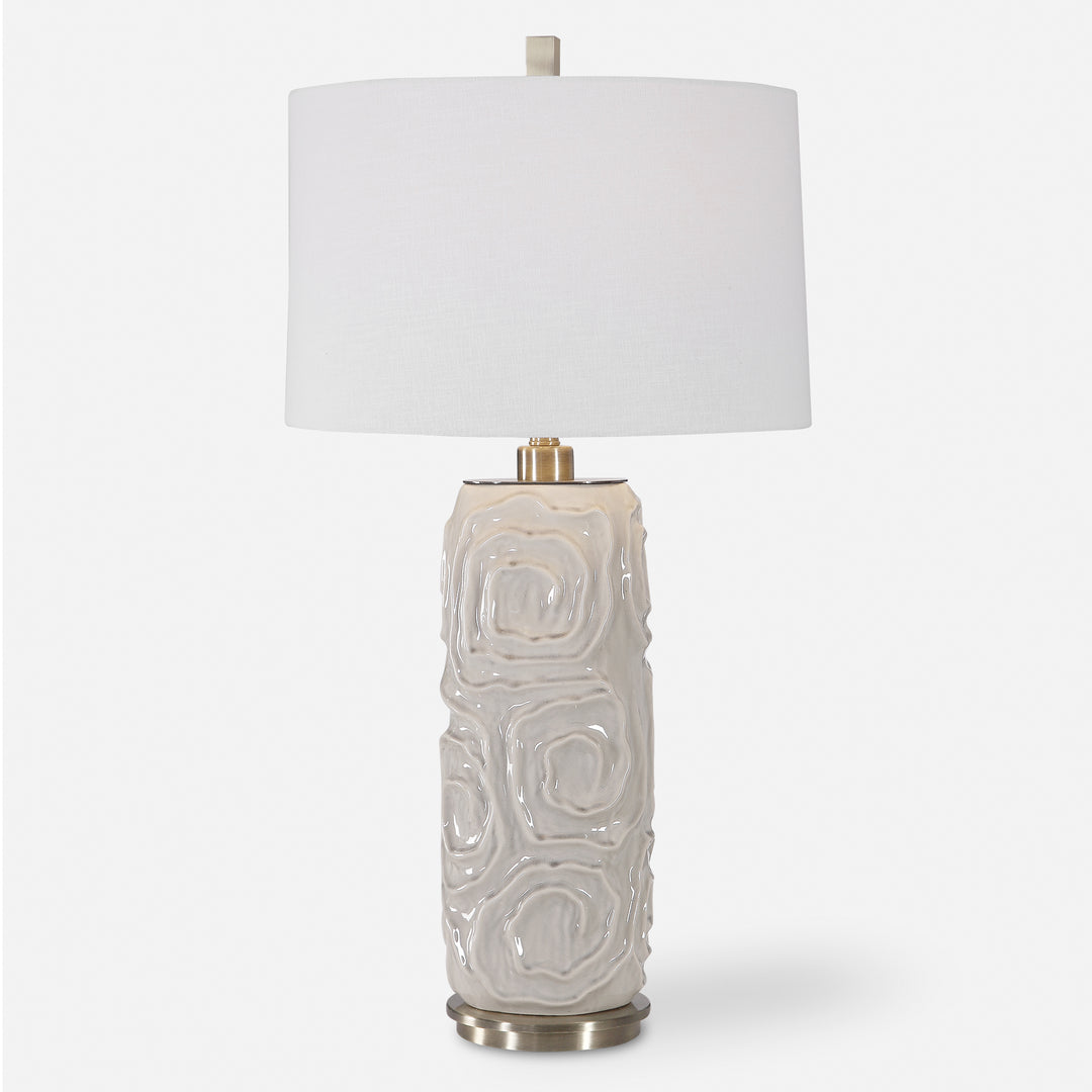 Uttermost Zade Zade Warm Gray Table Lamp Table Lamps Uttermost   