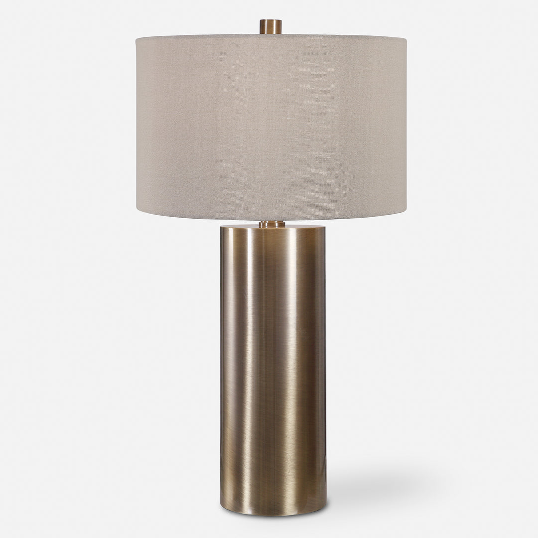 Uttermost Taria Taria Brushed Brass Table Lamp Table Lamps Uttermost   