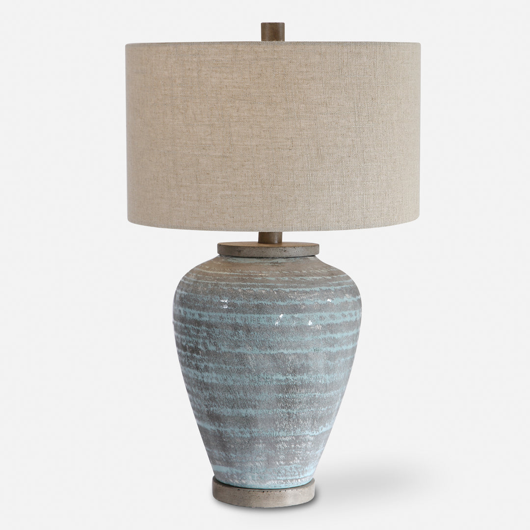 Uttermost Pelia Pelia Light Aqua Table Lamp Table Lamps Uttermost   