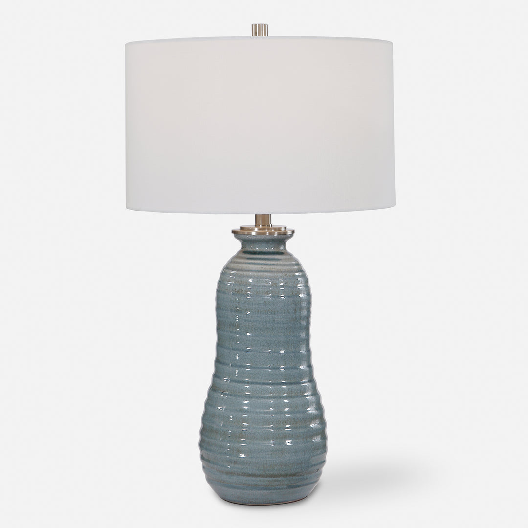 Uttermost Zaila Zaila Light Blue Table Lamp Table Lamps Uttermost   