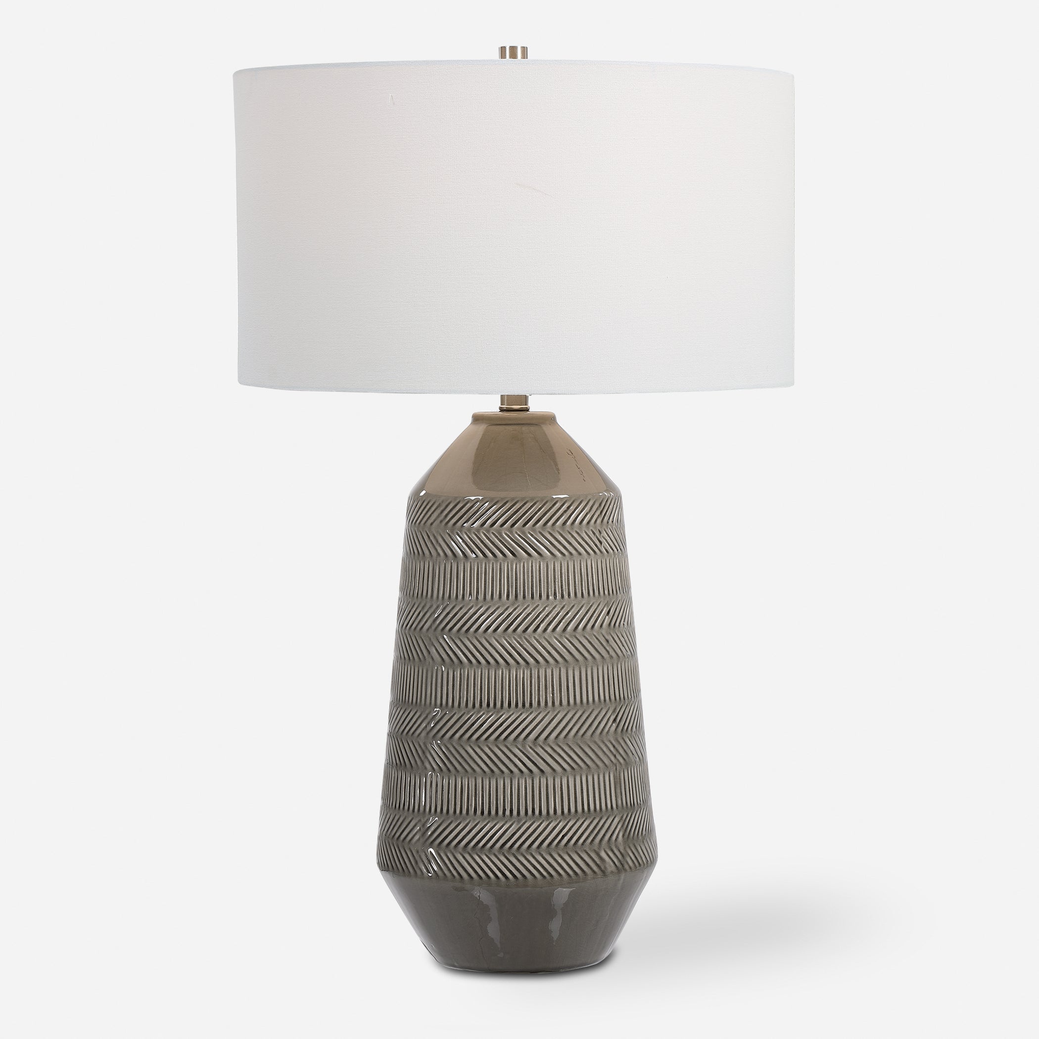 Uttermost Rewind Gray Table Lamp