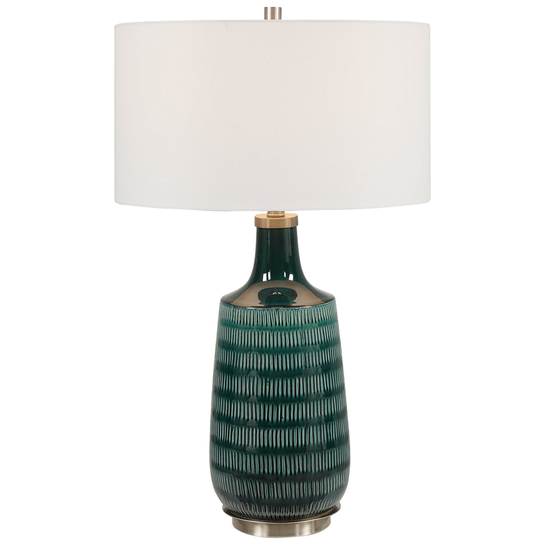 Uttermost Scouts Deep Green Table Lamp Table Lamps Uttermost   