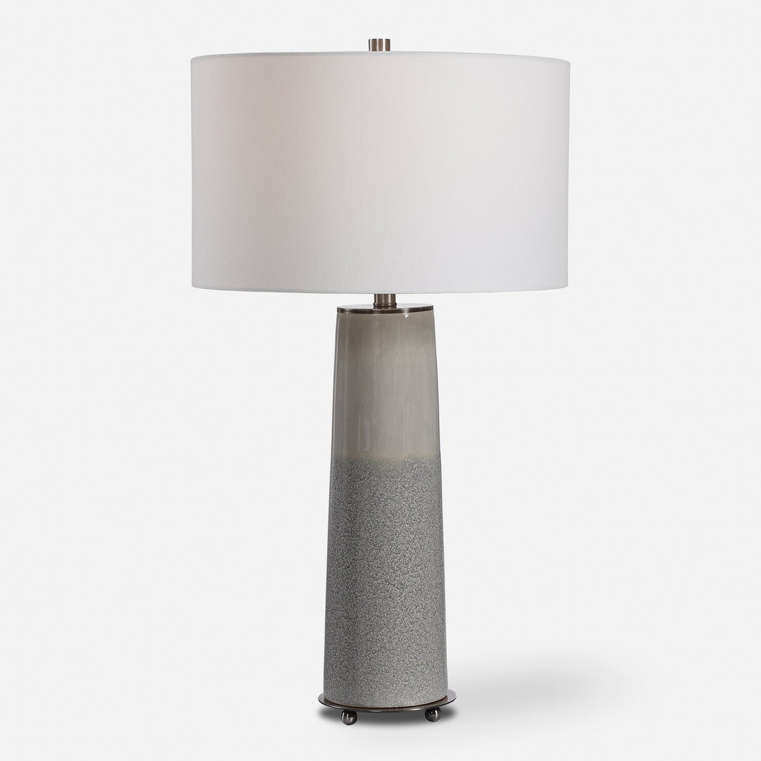 Uttermost Abdel Gray Glaze Table Lamp Table Lamps Uttermost   