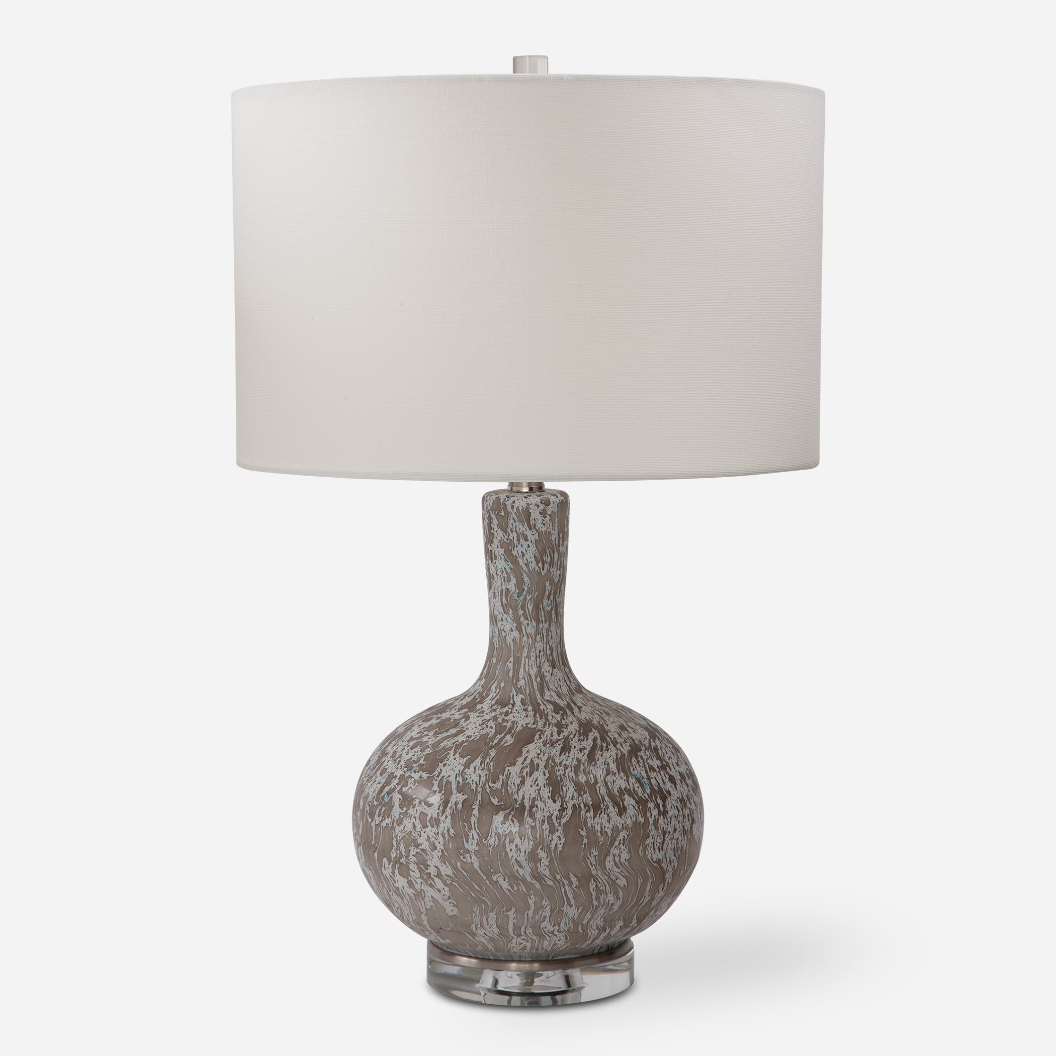 Uttermost Turbulence Distressed White Table Lamp Distressed White Table Lamp Uttermost   