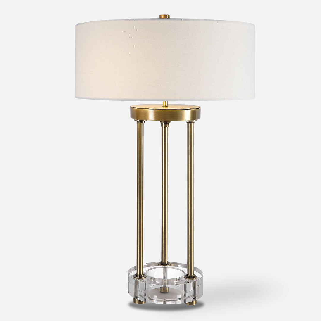 Uttermost Pantheon Brass Rod Table Lamp