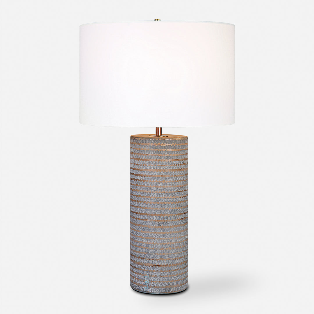 Uttermost Monolith Gray Table Lamp