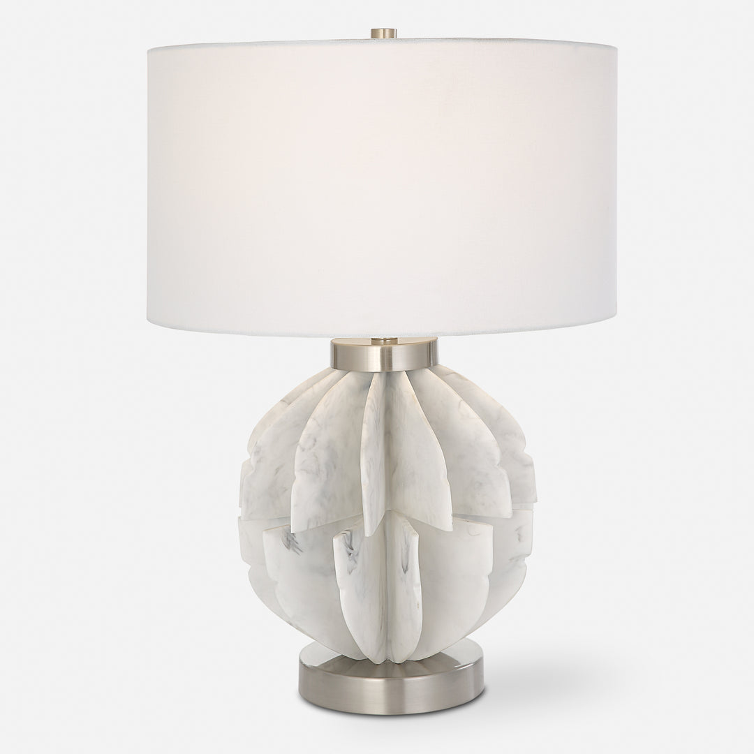 Uttermost Repetition White Marble Table Lamp Table Lamps Uttermost   