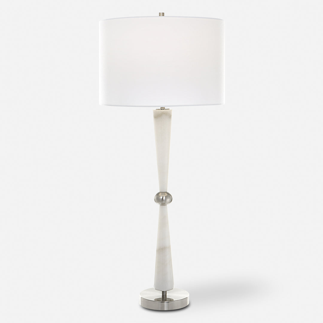 Uttermost Hourglass White Table Lamp