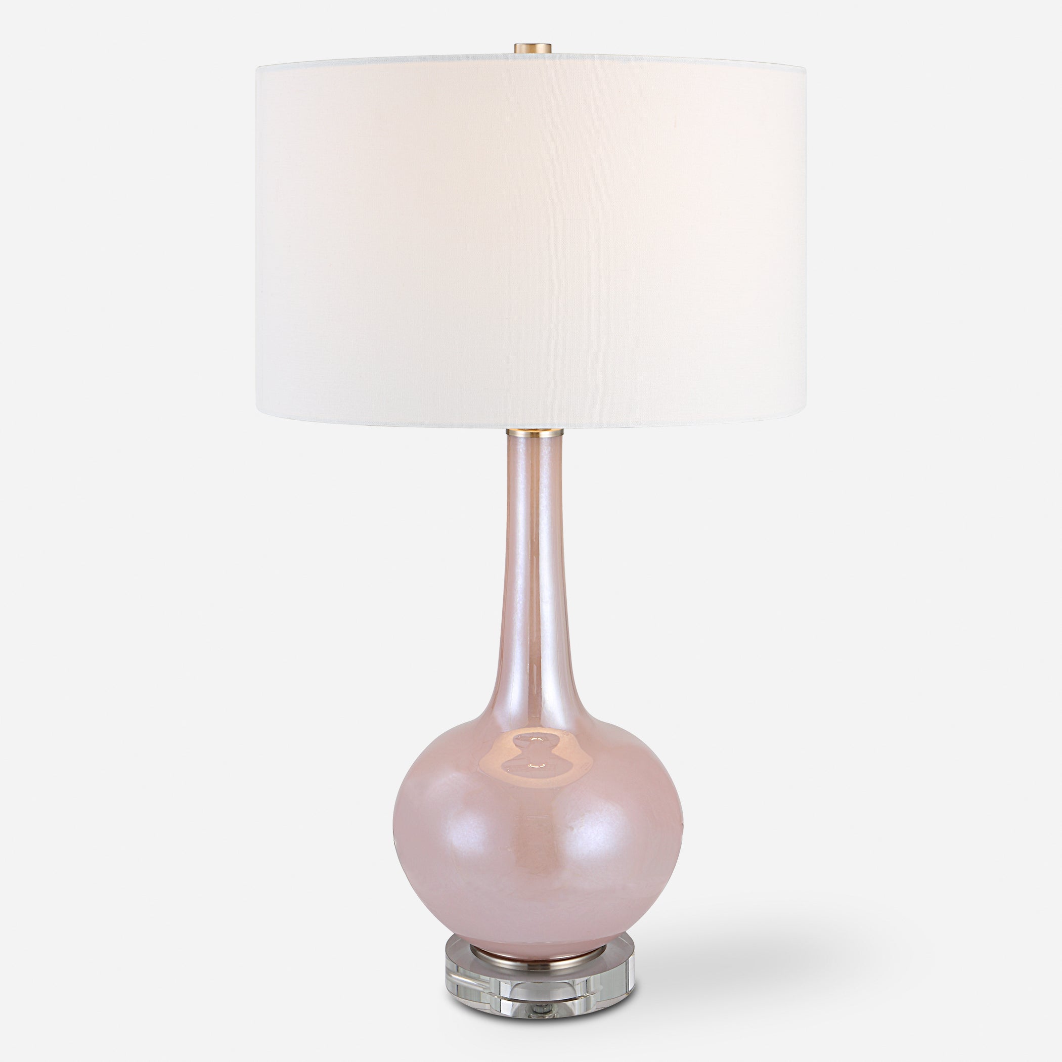 Uttermost Rosa Pink Glass Table Lamp Pink Glass Table Lamp Uttermost   