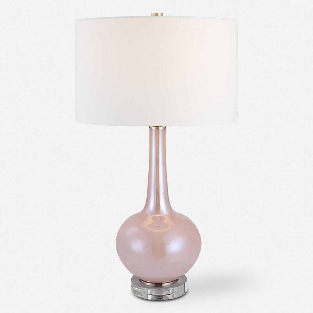 Uttermost Rosa Pink Glass Table Lamp Table Lamps Uttermost   