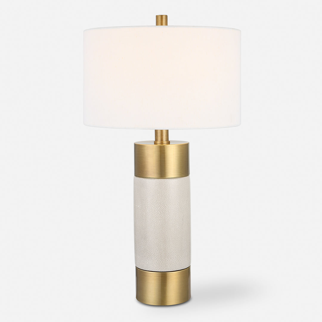 Uttermost Adelia Ivory & Brass Table Lamp