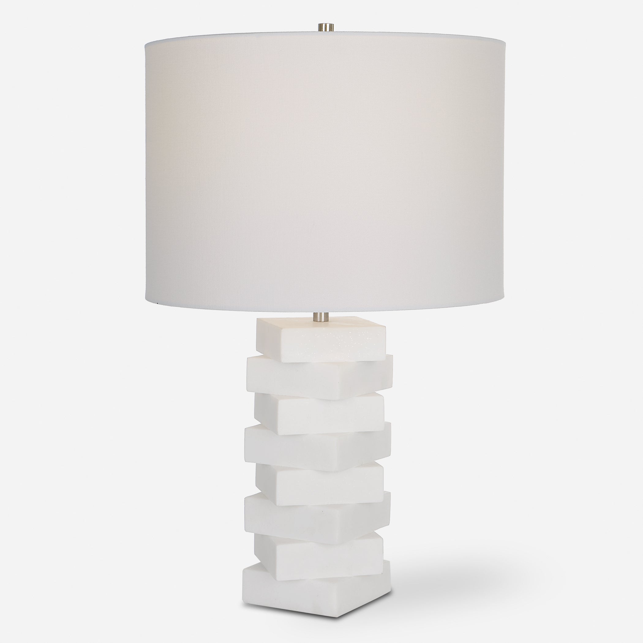 Uttermost Ascent White Geometric Table Lamp White Geometric Table Lamp Uttermost   