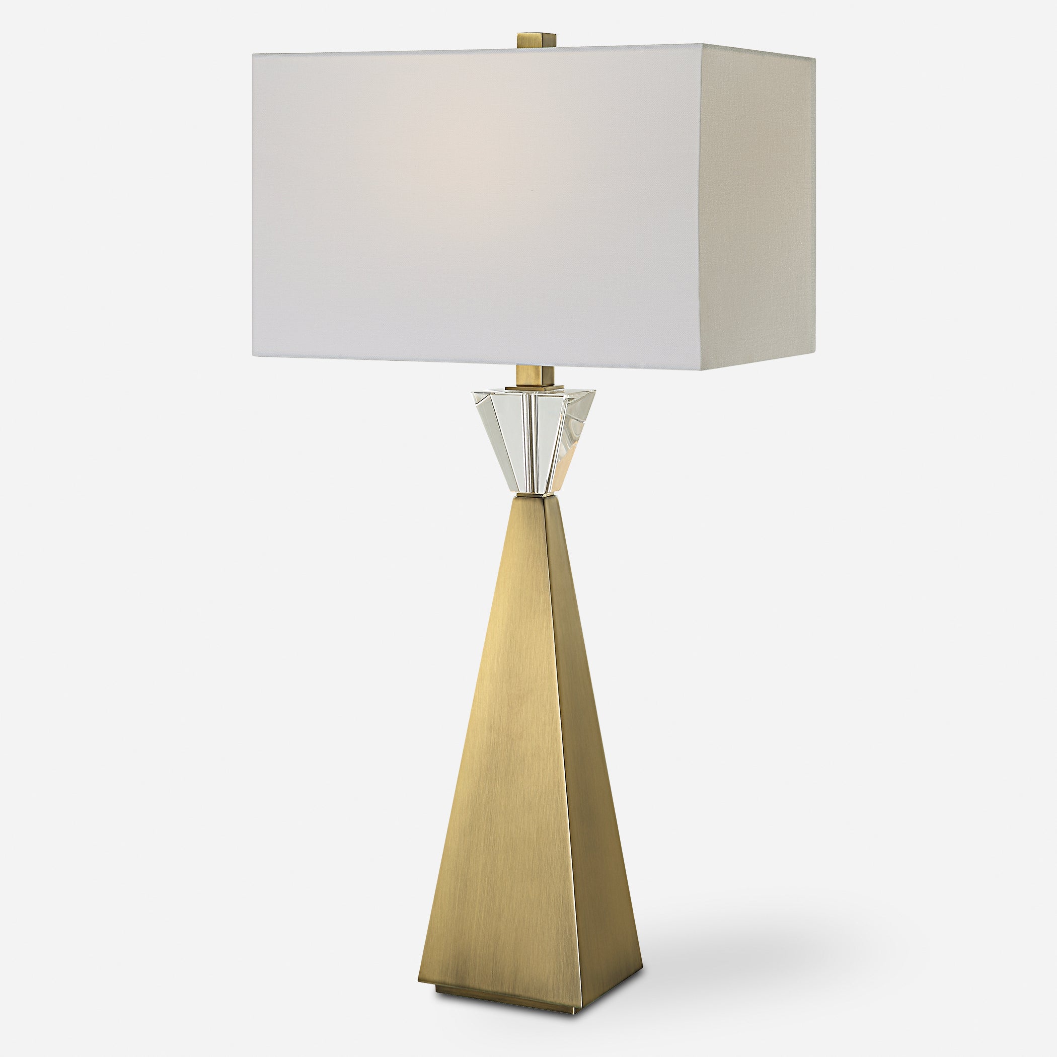 Uttermost Arete Modern Brass Table Lamp Modern Brass Table Lamp Uttermost   