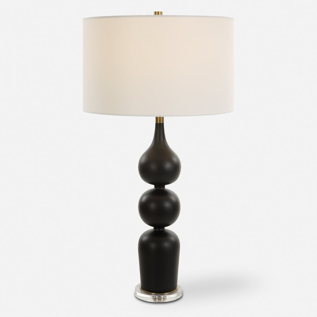 Uttermost Caviar Black Table Lamp Table Lamps Uttermost   