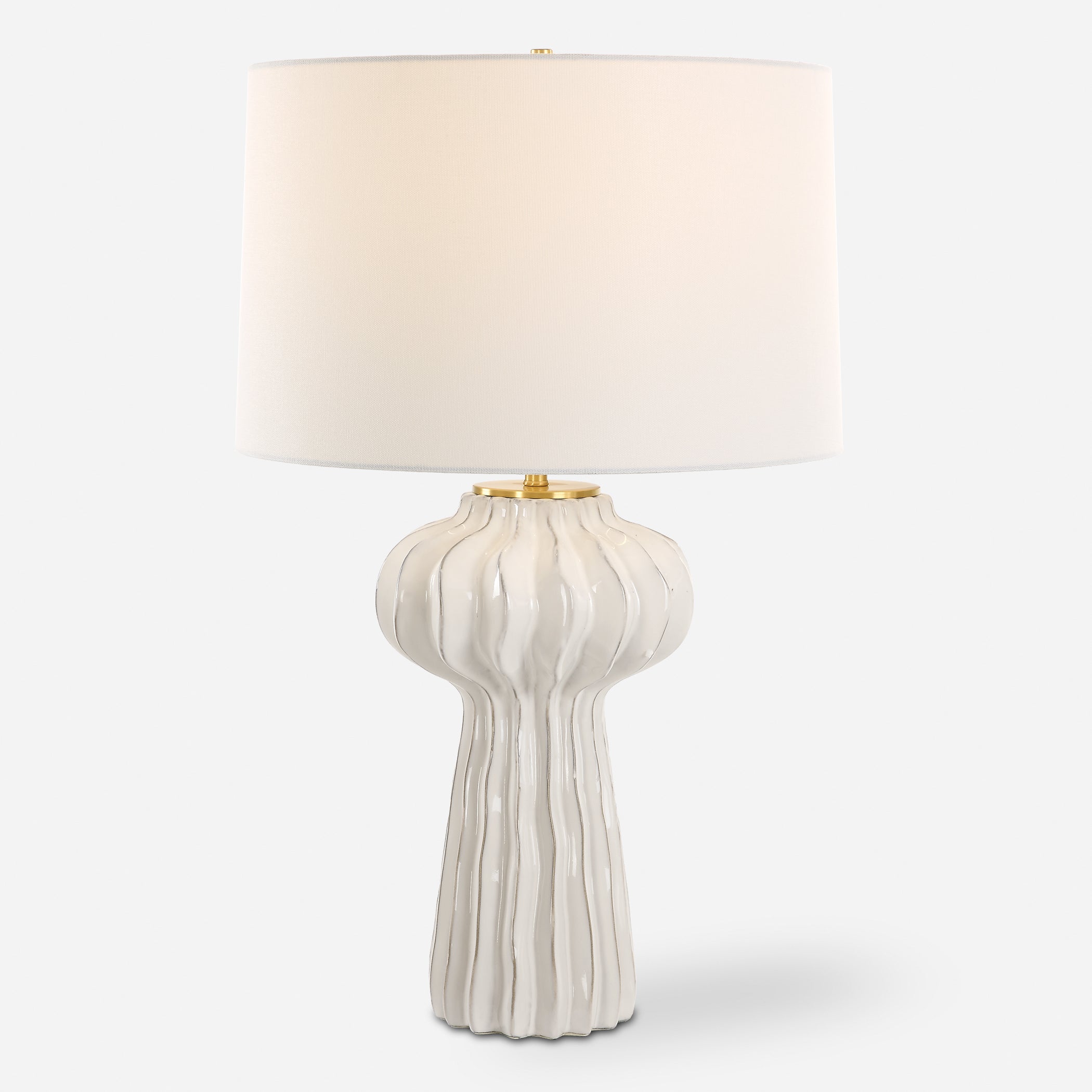 Uttermost Wrenley White Table Lamp