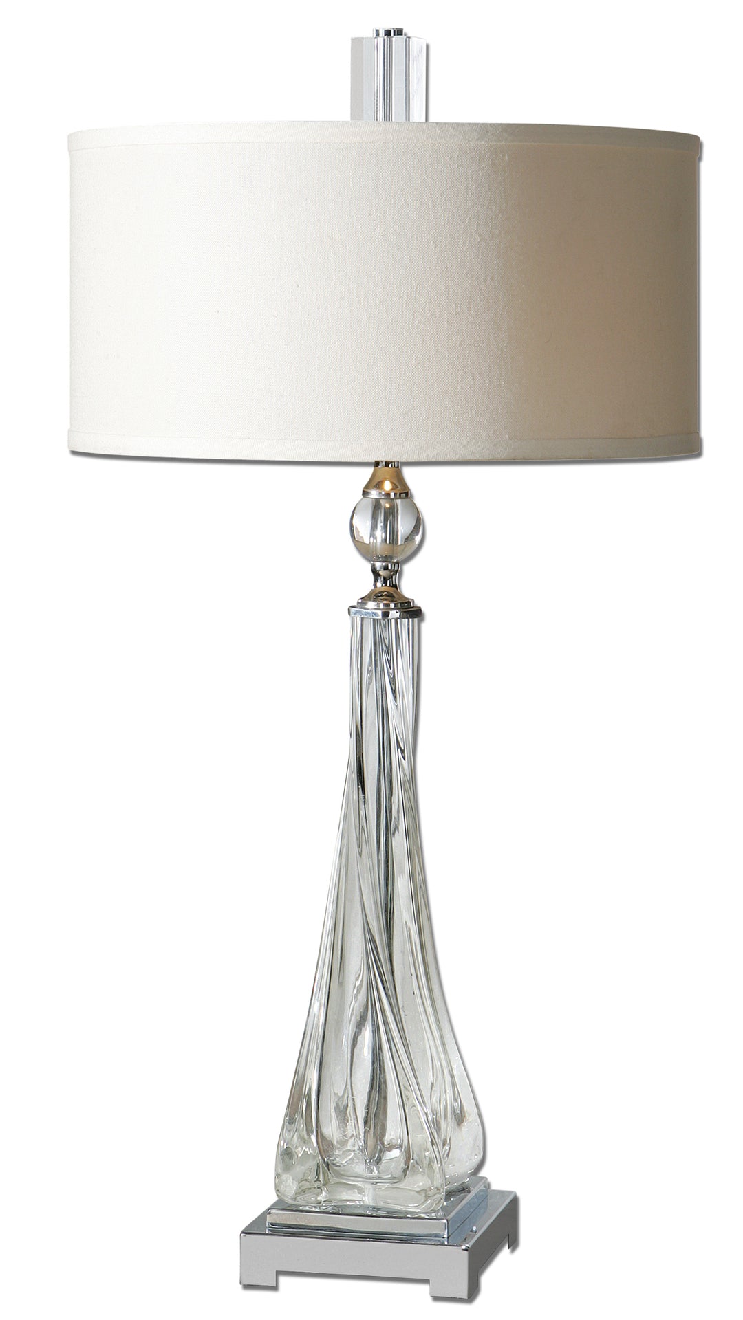 Uttermost Grancona Twisted Glass Table Lamps