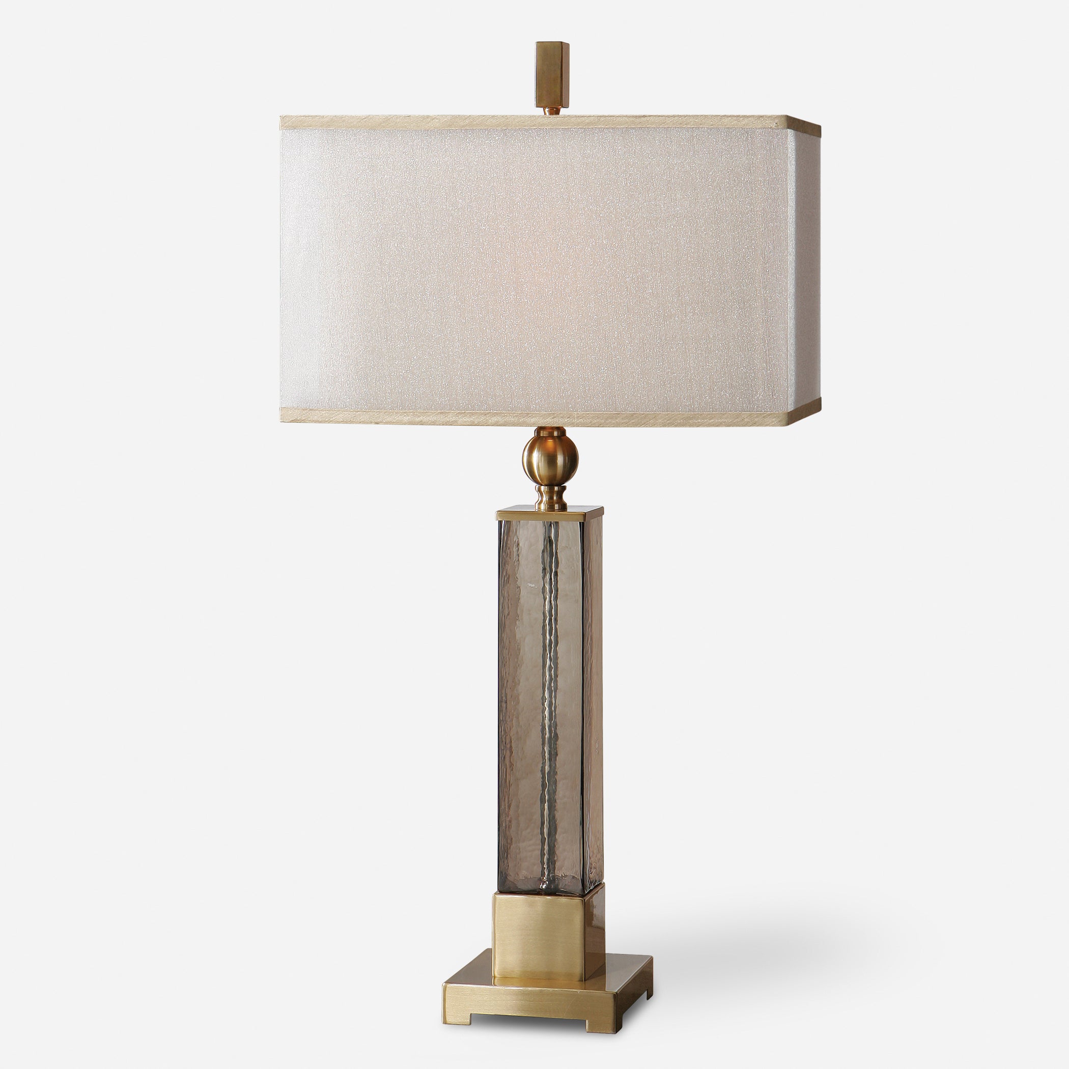 Uttermost Caecilia Amber Glass Table Lamps