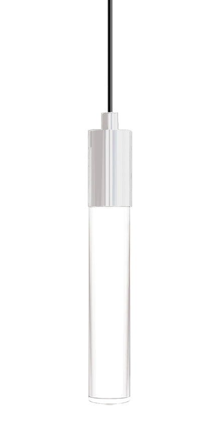 Blackjack Lighting Tall Clear Light Guide Pendant Pendants Blackjack Lighting 6" White 