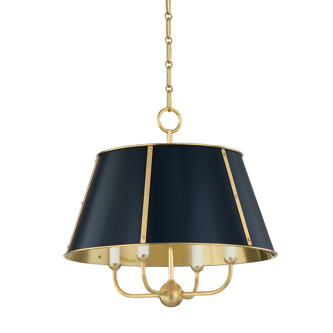 Hudson Valley Lighting Cambridge Chandelier Chandeliers Hudson Valley Lighting Aged Brass/darkest Blue  