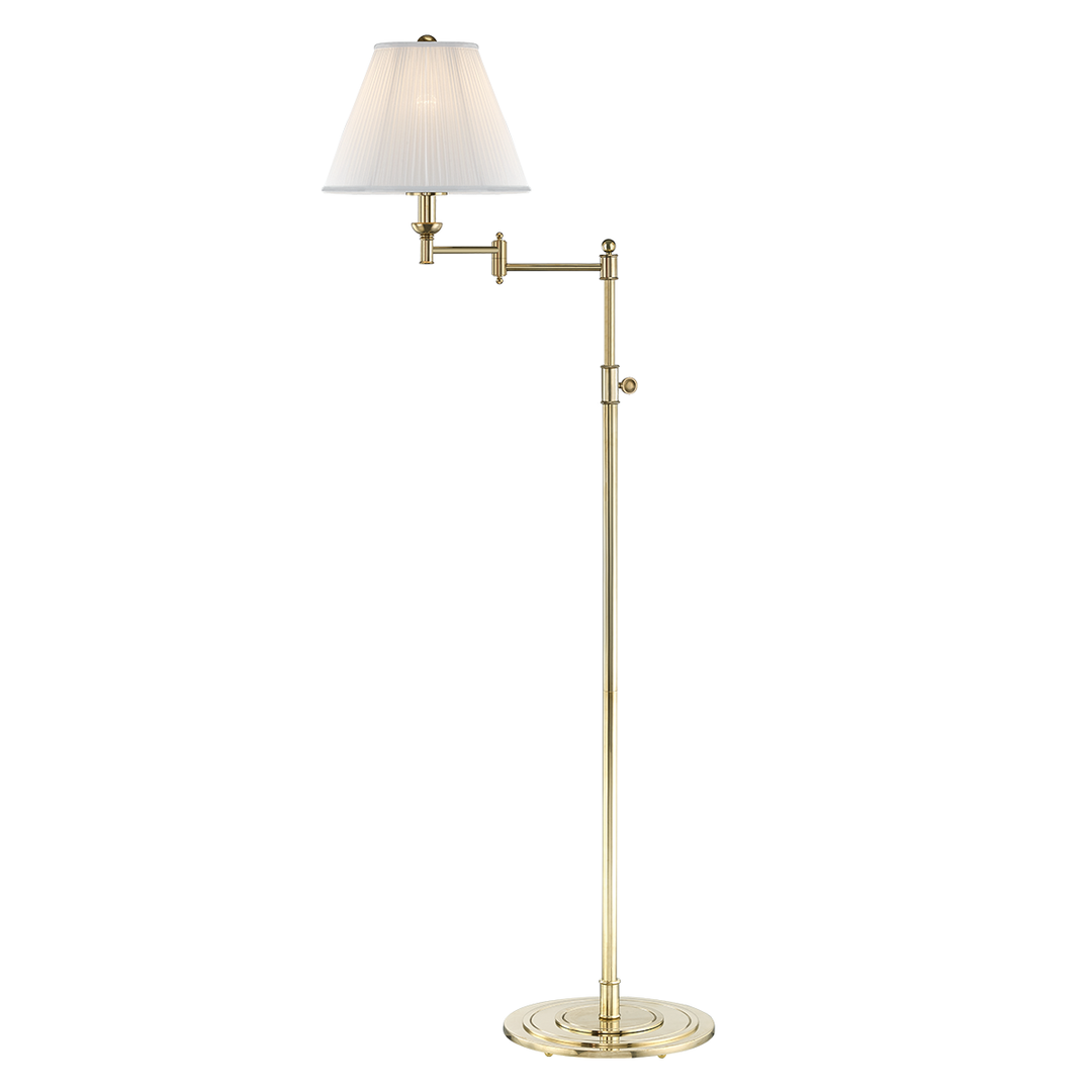 Hudson Valley Lighting Signature No.1 Floor Lamp Table Lamps Hudson Valley Lighting Aged Brass  