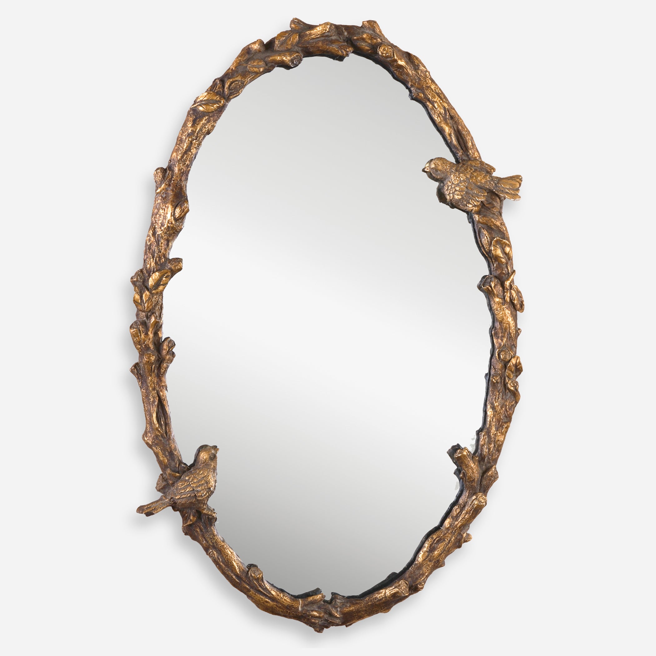 Uttermost Paza Gold Vanity Oval Mirrors