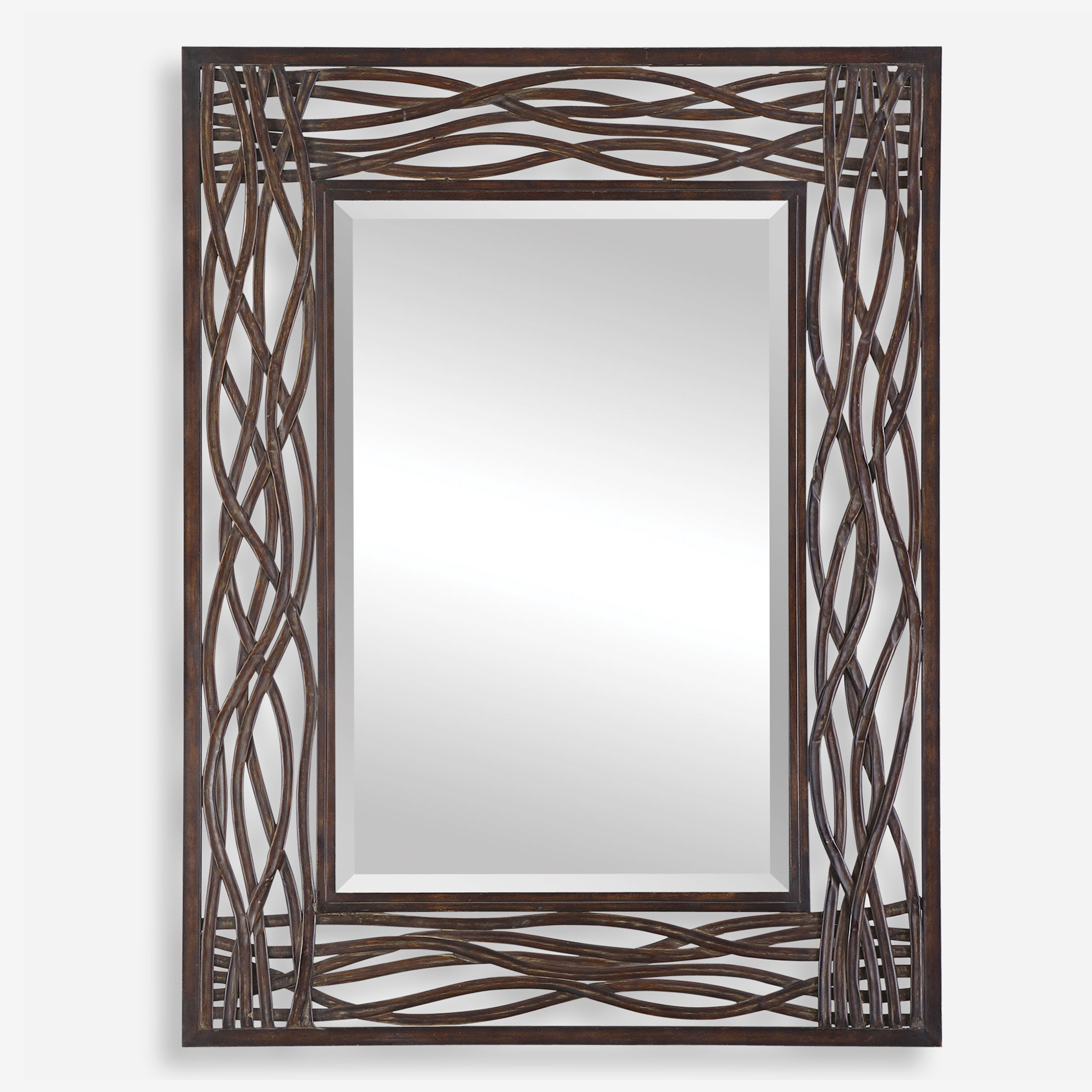 Uttermost Dorigrass Modern Rectangular Wood Mirrors