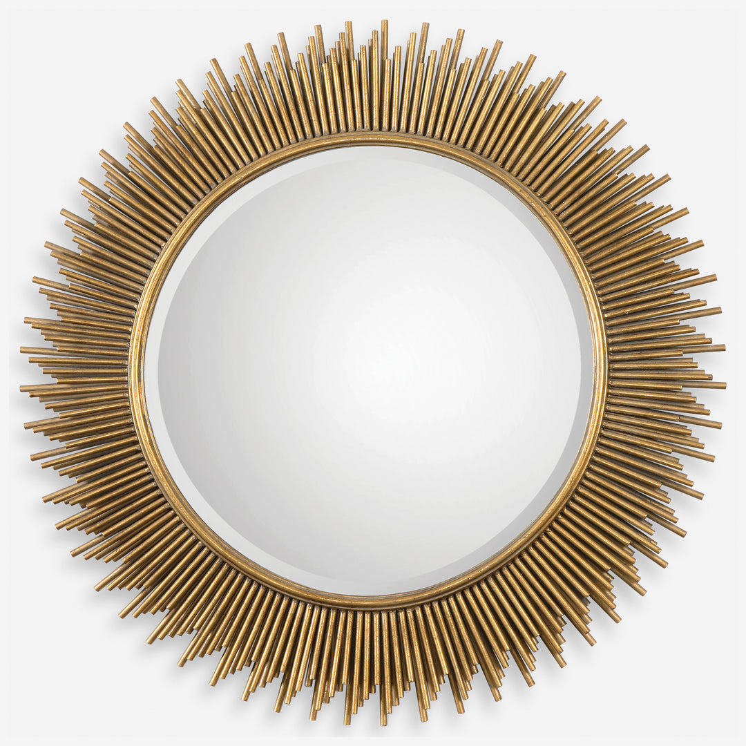 Uttermost Marlo Round Gold Mirrors Mirrors Uttermost   