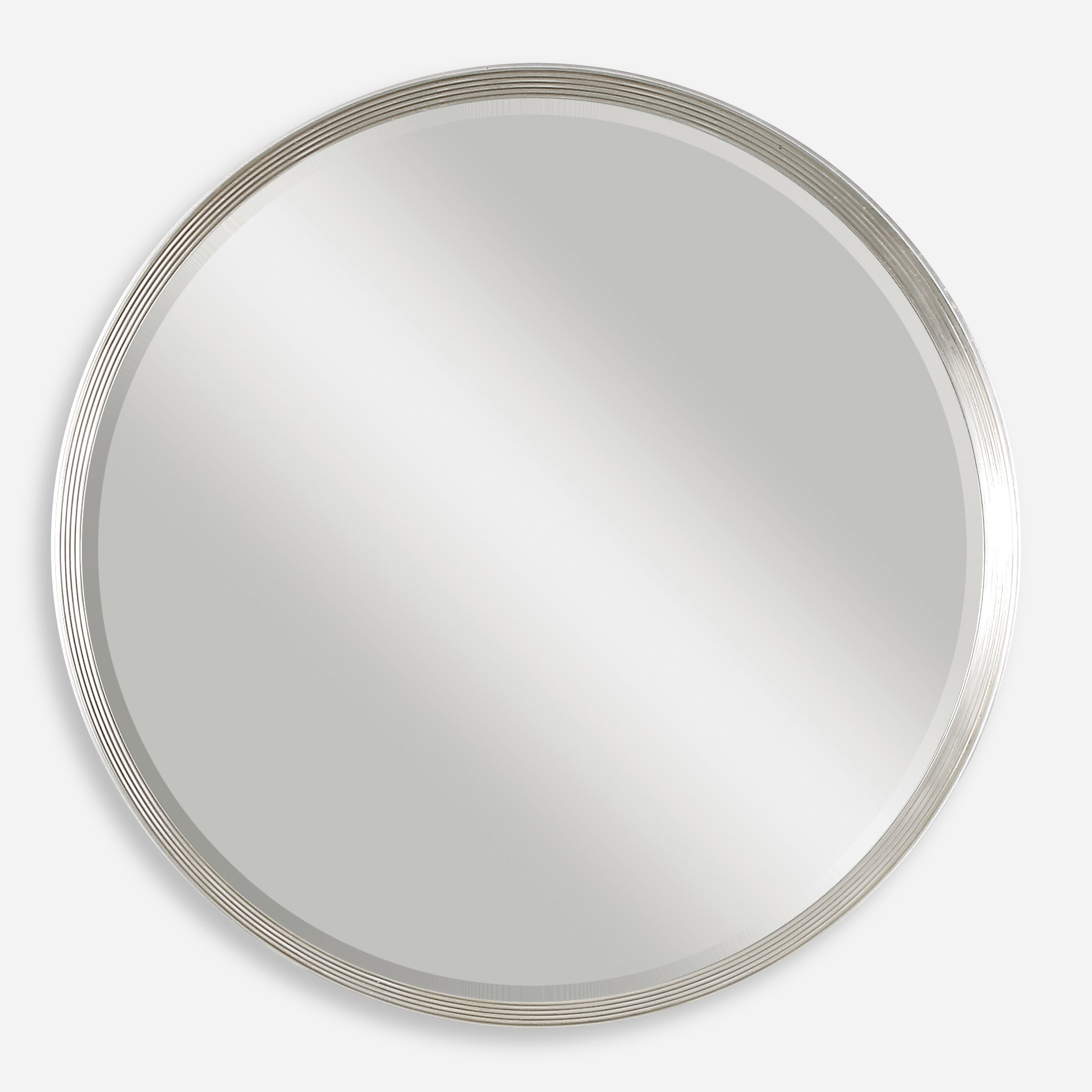 Uttermost Serenza Round Silver Mirrors